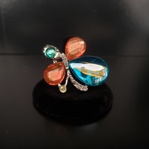 Multi Colored Butterfly Adjustable Ring🛍